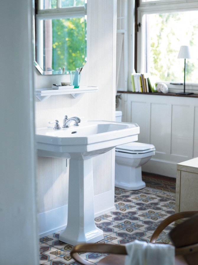Пьедестал для раковины Duravit Series 1930 напольный, 296 × 280 мм, цвет: белый