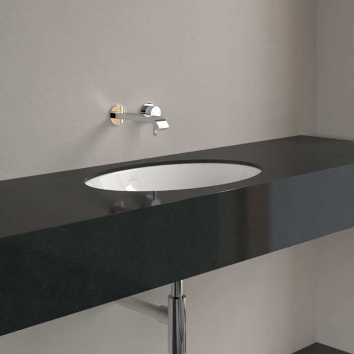 Раковина Villeroy&Boch Loop&Friends встраиваемая 56х38х22см, без отв., с переливом, цвет: альпийский белый