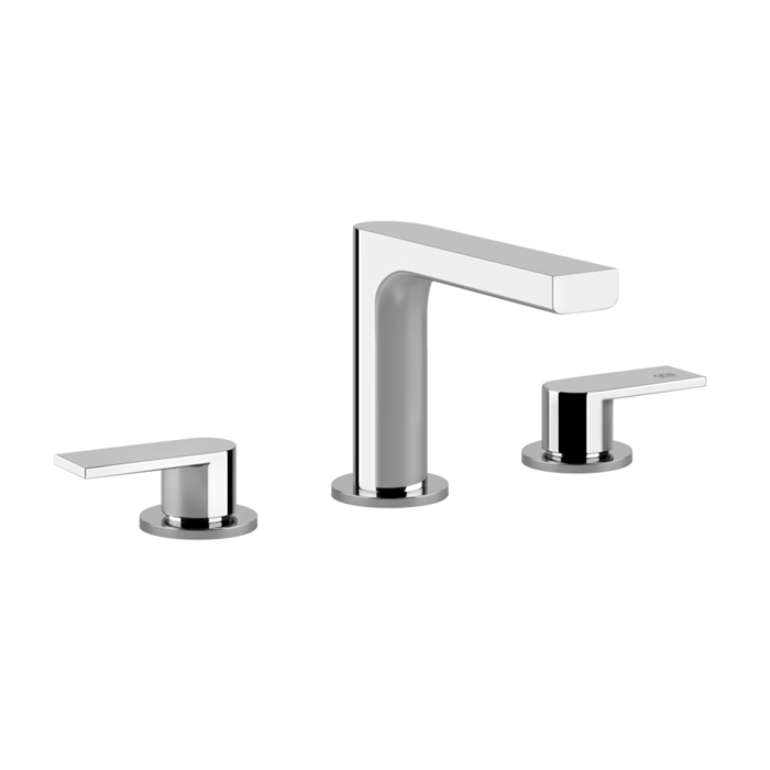 Смеситель для раковины Gessi Emporio Via manzoni, на 3 отв, донный клапан, цвет: хром