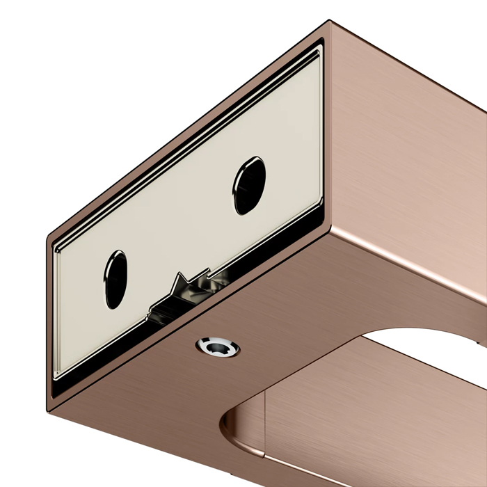 Полотенцедержатель Keuco Edition 11, подвесной, двойной, цвет: brushed red gold