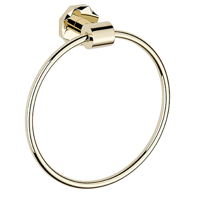 THG Nihal Porcelaine Ivoire Полотенцедержатель-кольцо 18см, подвесной, цвет: Soft gold