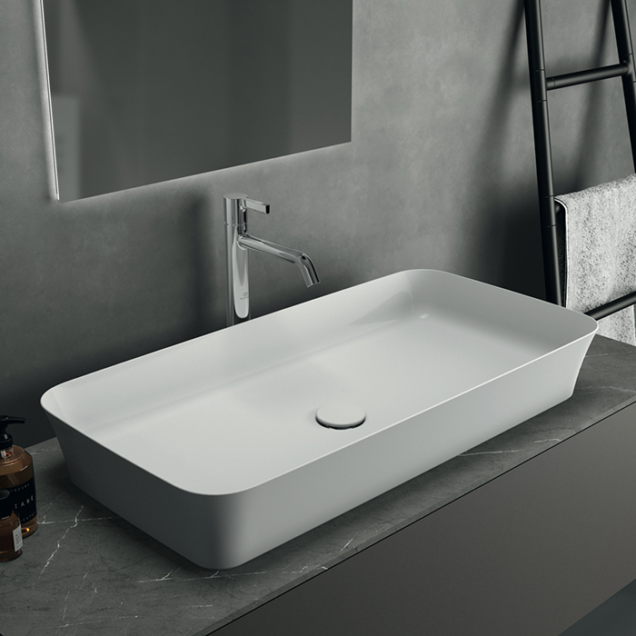Ideal Standard Ipalyss Раковина накладная 80х40хh12 см, без отв., с крепежом, покрытие: Diamatec® цвет: белый