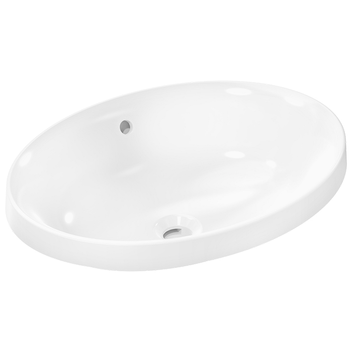 Hansgrohe Xuniva D Раковина 55x40см, встраиваемая, без отв., цвет: белый