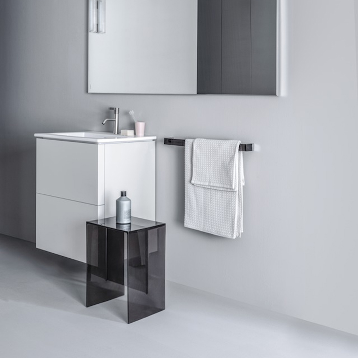 Тумба с керамической раковиной Laufen Kartell 60х50х72.5см, с 2 выдвиж. ящиками с 1 отв. под смеситель, подвесная, цвет: белый матовый