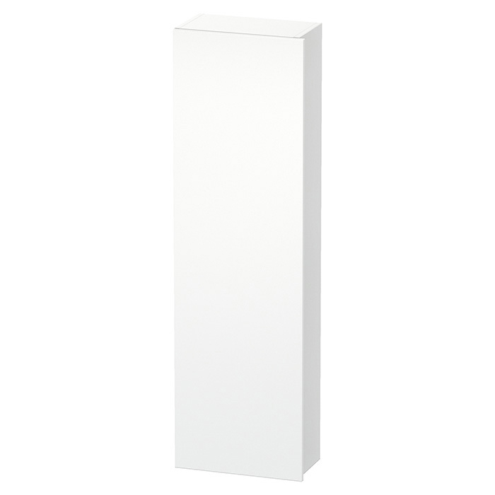 Шкаф Duravit DuraStyle 40х24х140см, подвесной, левый, 1 дверь, 4 стеклянные полки, цвет: белый матовый