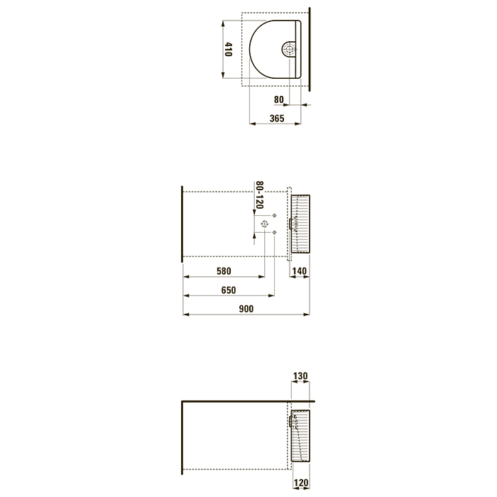 Laufen Sonar Раковина 41x36.5х13см, накладная, без отв., без перелива, с текстурой, цвет: белый глянцевый