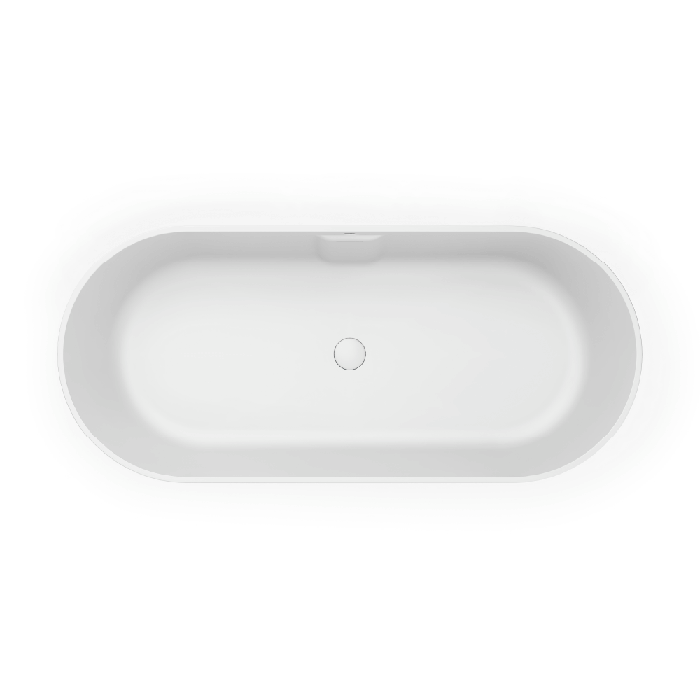 Jacuzzi Moorea Ванна отдельностоящая из композита 170x75x60.5см, слив-перелив, сифон, регулир.ножки, цвет: белый матовый