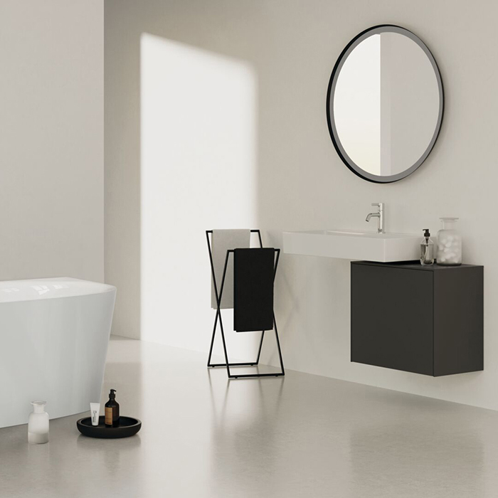 Ideal Standard Conca Круглое зеркало с подсветкой 90 см (Металлическая накладка, закругленная задняя рама, функциональная светодиодная подсветка)