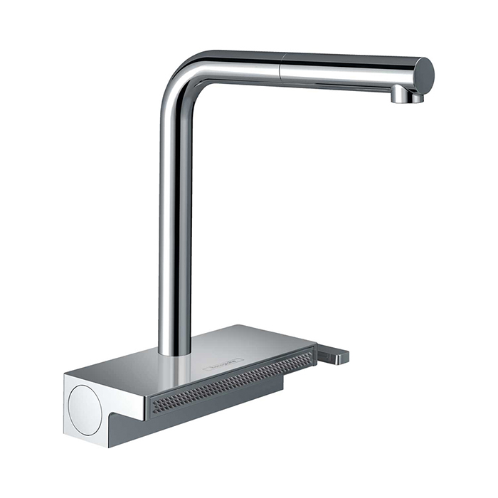 Смеситель для кухни Hansgrohe Aquno Select M81, 1 отв., с вытяжным душем 2jet, цвет: хром