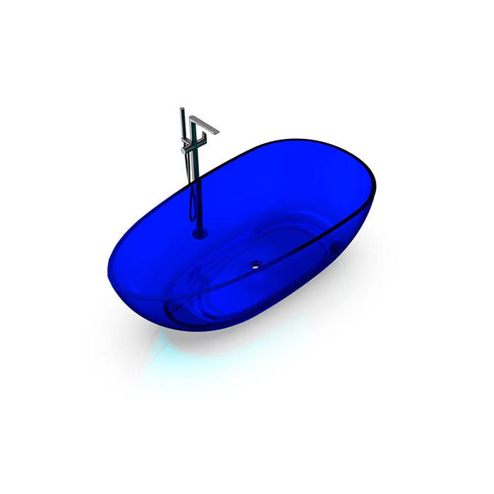 Knief EGG Shape Ванна отдельностоящая 170x85x54см, из полимерного материала, цвет: Marine blue # XXX