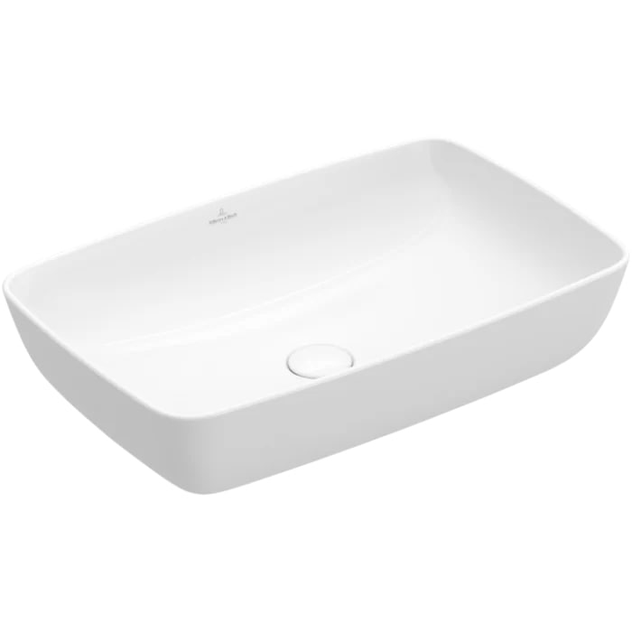 Villeroy&Boch Artis Раковина 58х38.5х12.5см, накладная, без отв., без перелива, TitanCeram, цвет: альпийский белый