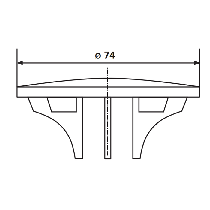 SANIT Декоративная крышка для сифона для поддона 821/50F, цвет: золото