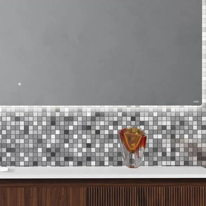 Salini Зеркало для ванны OMBRA 160х70х2.5см, с LED подсветкой, влагостойкое AGC Сrystalvision, сенс. выкл., крепления, обогрев, антизапот.