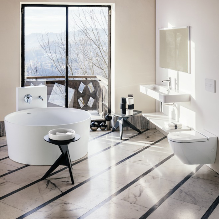Полочка Laufen Living Square 90х38x3.5см, подвесная, керамическая, цвет: белый