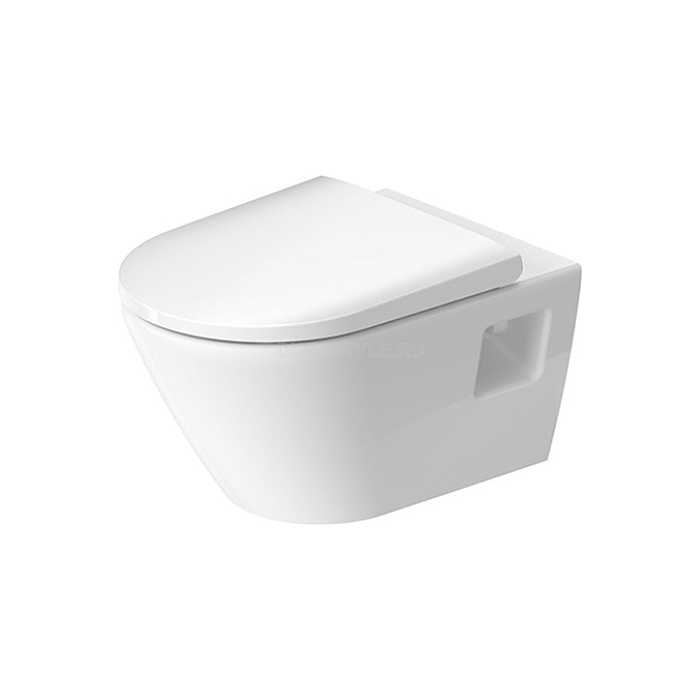Duravit D-Neo Унитаз 37х54см, подвесной, безободковый, цвет: белый (Сиденье на выбор)
