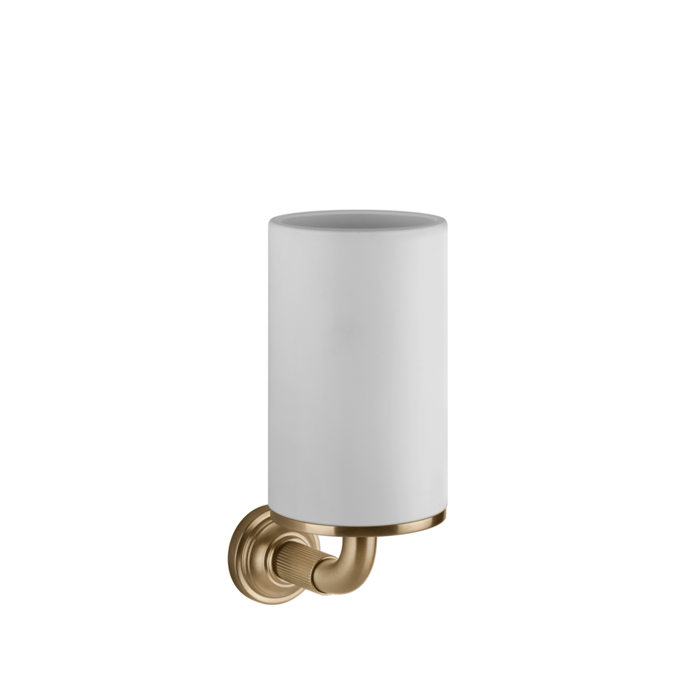 Стакан подвесной Gessi Venti20, цвет: белый, фурнитура Warm Bronze Br. PVD