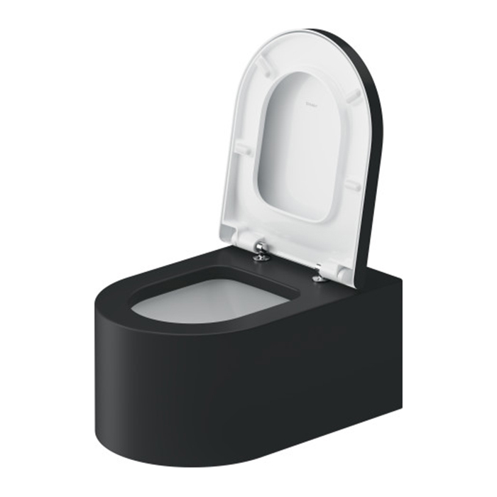 Duravit Millio Унитаз подвесной, 37х57см, декор "Smooth", крепление в компл., цвет: темно-серый матовый