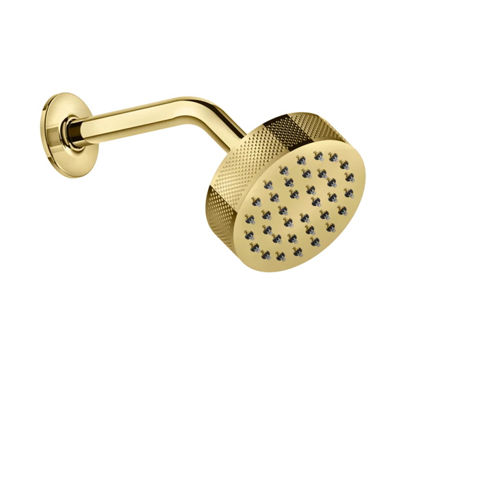 Верхний душ Gessi Inciso 11.8см, с защитой от налёта. цвет: золото