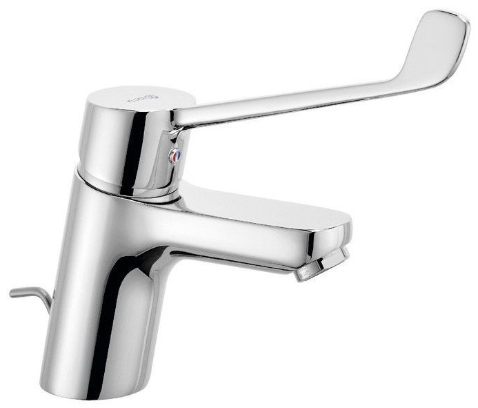 Смеситель для раковины Kludi Pure&Easy, Care, 70 мм, со сливным гарнитуром, 7 л/мин — 372870565