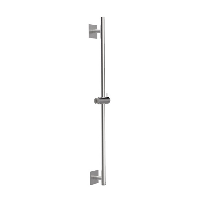 Штанга душевая настенная Almar 316 Stainless Steel 81см, с держателем для ручного душа и встроенным выводом, цвет: нержавеющая сталь брашированная AISI 316
