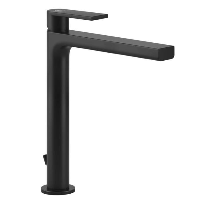Смеситель для раковины Gessi Emporio Via manzoni, на 1 отв, высокий, с донным клапаном, цвет: Black XL