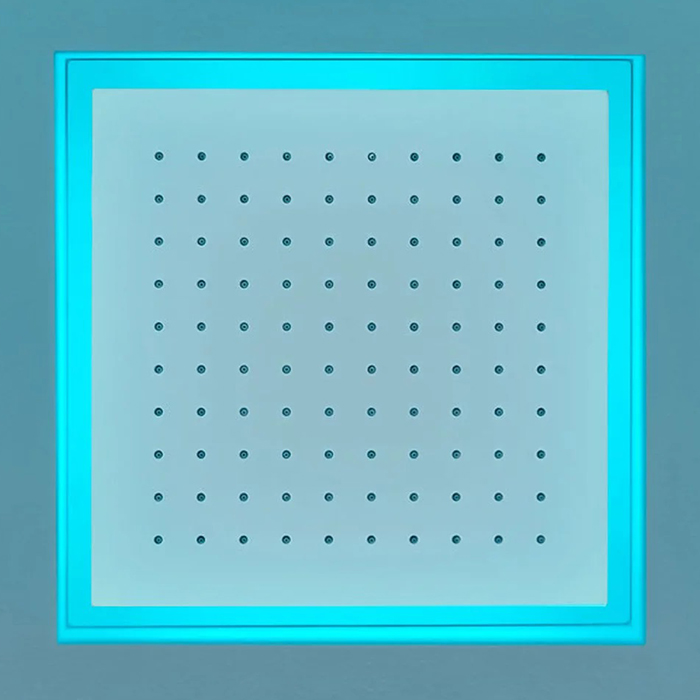 Душевая система Antonio Lupi Meteo 35 x 35 x 11 см, цвет: белый, с подсветкой