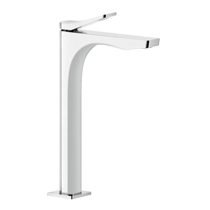 Смеситель для раковины Gessi Rilievo на 1 отв. без донного клапана h=297мм, излив 154мм, цвет: хром