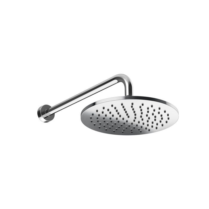 Верхний душ с кронштейном GESSI Origini, настенный, защитой от известкового налета, цвет: хром