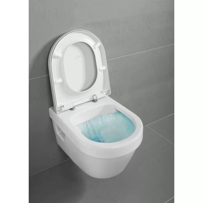 Villeroy&Boch Architectura Унитаз 37х53х33см, подвесной, безободковый, в комплекте сиденье c микролифтом, цвет: альпийский белый