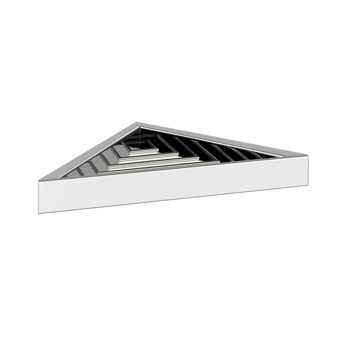 Полочка Gessi Rettangolo -решетка угловая для ванны или душа, подвесной, цвет: хром