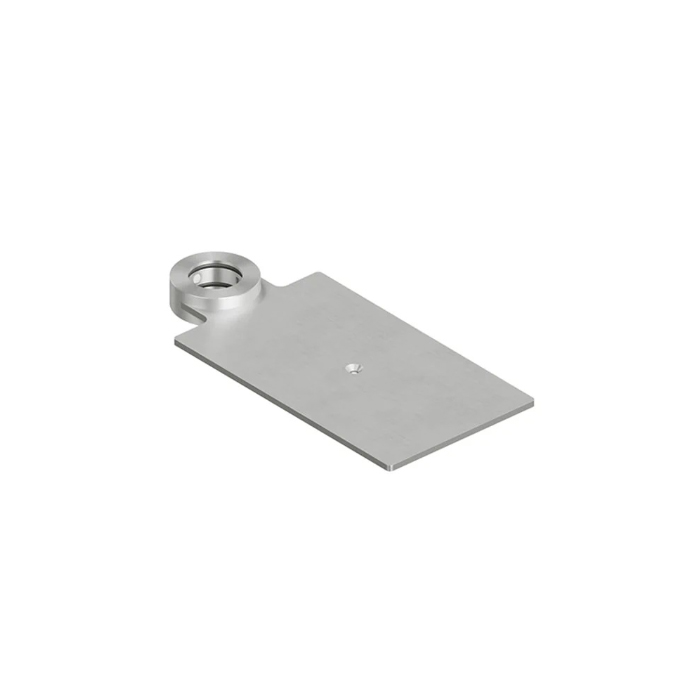 Полочка QuadroDesign для излива или душевой штанги, подвесная, цвет: Brushed Stainless Steel