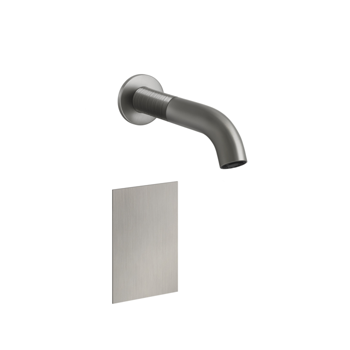 Смеситель для раковины Gessi 316, настенный, электронный, внешняя часть, цвет: Steel Brushed