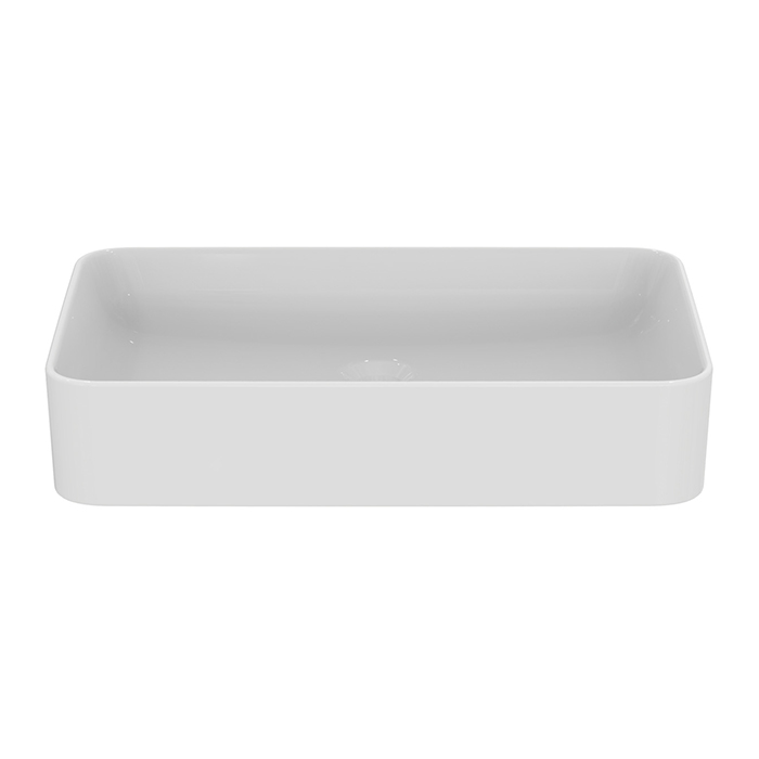 Ideal Standard Conca Раковина накладная 60х40хh12см, прямоугольная, без отв., с крепежом, цвет: белый