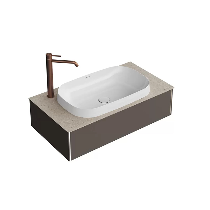 Kerama Marazzi Magica Тумба подвесная, 88.4х48.5х22см, 1 ящик, цвет: вечерний серый матовый