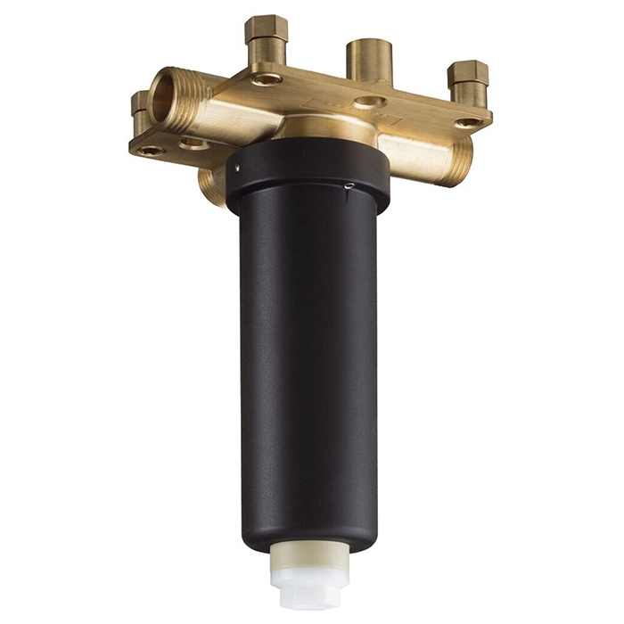 Скрытая часть Hansgrohe Rainmaker Select верхнего душа с потолочным подсоединением, цвет: золото
