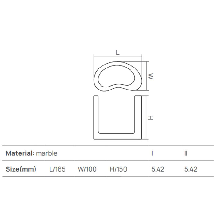Dea Design Marble Стакан настольный, 15х10хh15см, из мрамора, цвет: Statuario White