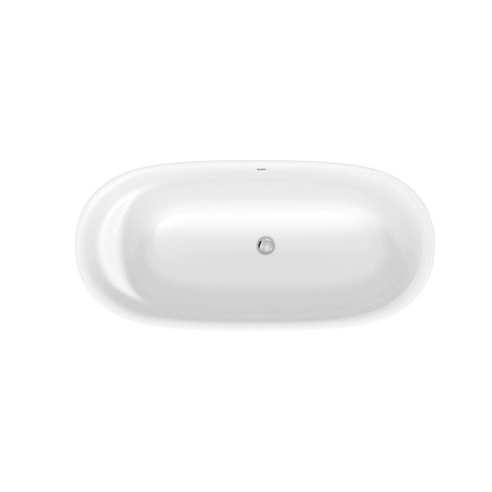 Duravit Cape Cod Ванна 1650x780х630 мм, отдельностоящая, с бесшовной панелью и ножками, с специальным сливом-переливом, DuraSolid® A, цвет: белый