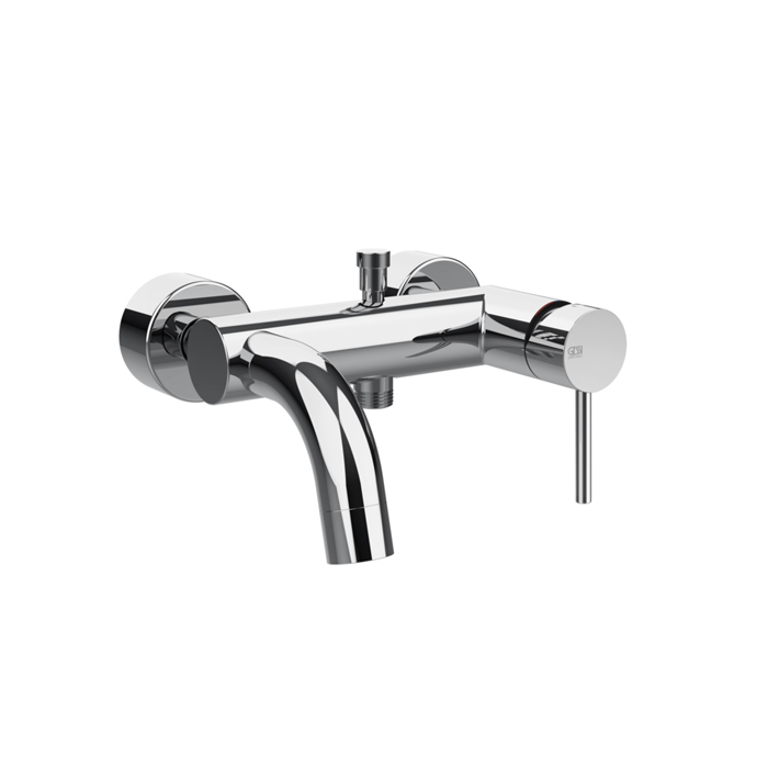 Смеситель для ванны Gessi Emporio Via tortona, подвесной, с автоматическим переключателем ванна-душ, цвет: хром