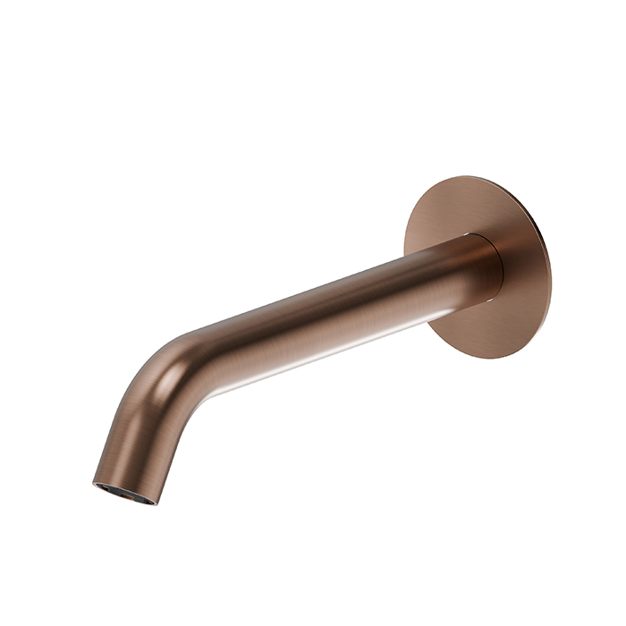 Newform X-STEEL 316 Излив для ванны, настенный, L=22.6см, G3/4", цвет: PVD Brushed copper bronze