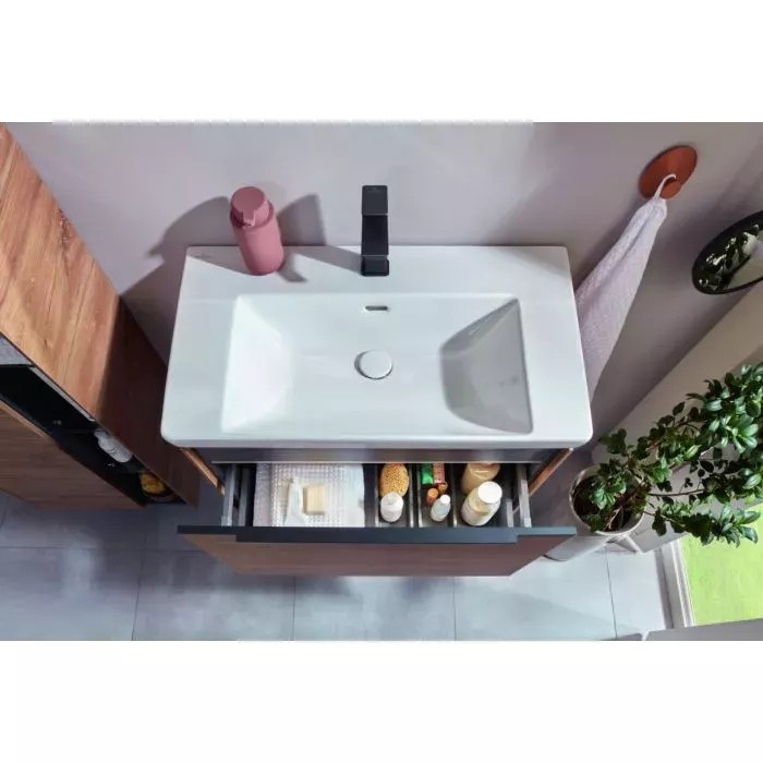 Раковина Villeroy&Boch Subway 3.0 80х47х16.5см, 1 отв., подвесная, цвет: альпийский белый