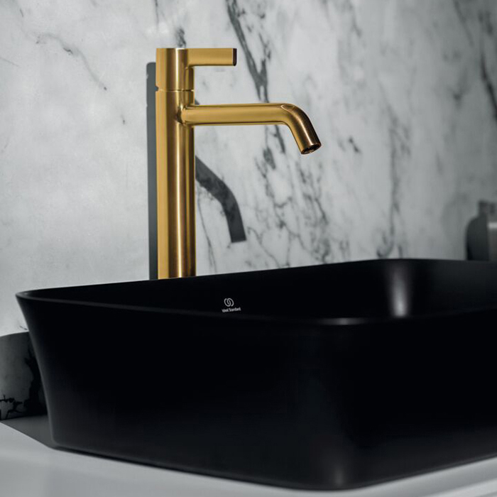 Ideal Standard Joy Смеситель для раковины, на 1 отв., цвет: PVD Brushed Gold (Шлифованное Золото)
