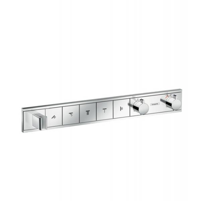 Смеситель для душа Hansgrohe RainSelect, термостатический, 5 источника, СМ, внешняя часть, цвет: хром