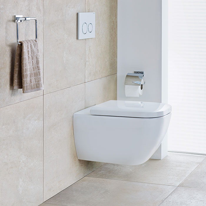 Duravit Happy D.2 Унитаз подвесной безободковый 54х36.5см, с креплением, Hygiene-Glaze, цвет: белый