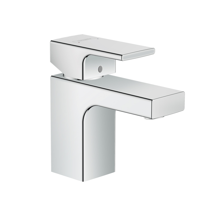 Смеситель для раковины Hansgrohe Vernis Shap, излив 70 мм, с донным клапаном, цвет: хром