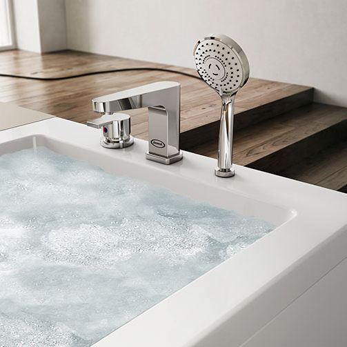 JACUZZI ENERGY Ванна с г/м 180x80x57см, без панели, смеситель, кит (форсунки, водозаборник, слив), SX, цвет белый