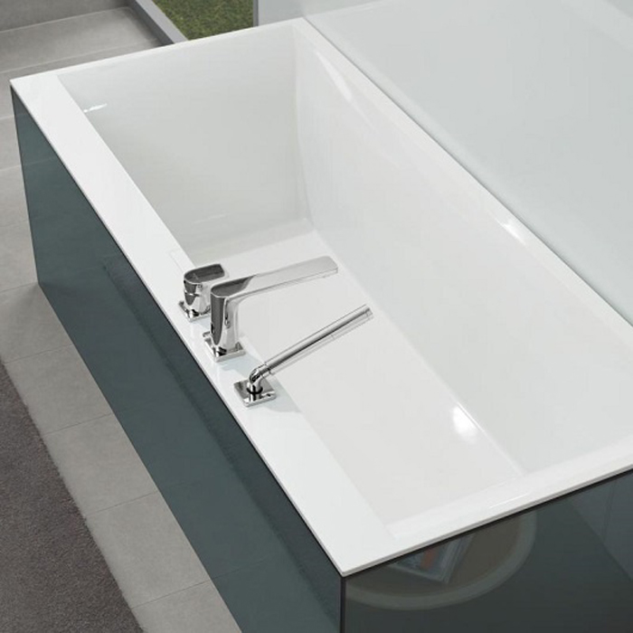 Villeroy&Boch Squaro edge 12 Ванна встраиваемая 190х90х45см, прямоугольная, цвет: белый