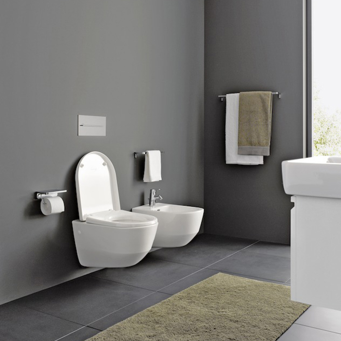 Laufen Pro Биде подвесное 53x36x33.5(43)см, с 1 отв., боковые отверстия для подвода воды, цвет: белый