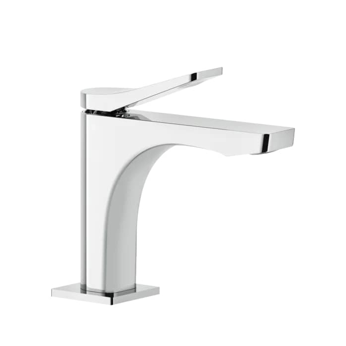 Смеситель для раковины Gessi Rilievo на 1 отв. без донного клапана h=153мм, излив 126мм, цвет: хром