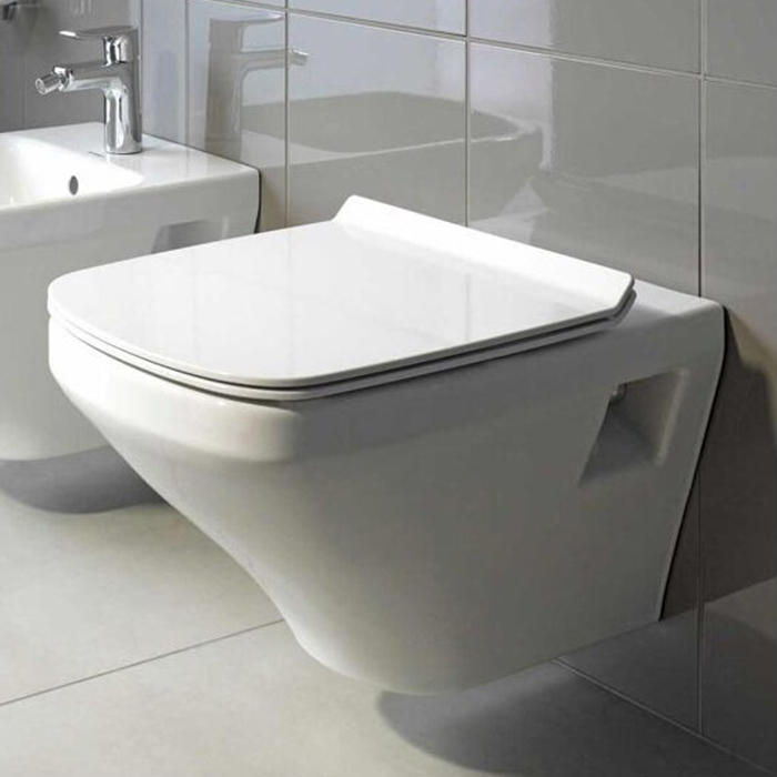 Duravit DuraStyle Rimless Унитаз подвесной 37x54см, безободковый, с покрытием WonderGliss, с вертикальным смывом, цвет: белый