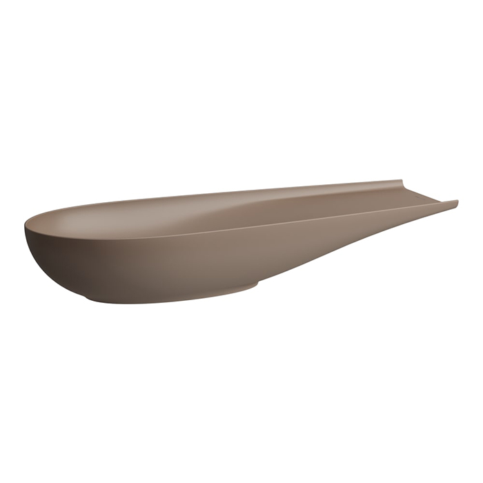 Раковина-чаша Laufen Alessi One 100х38х17см, без отв., без перелива, с покр. LCC, цвет: кофейный матовый